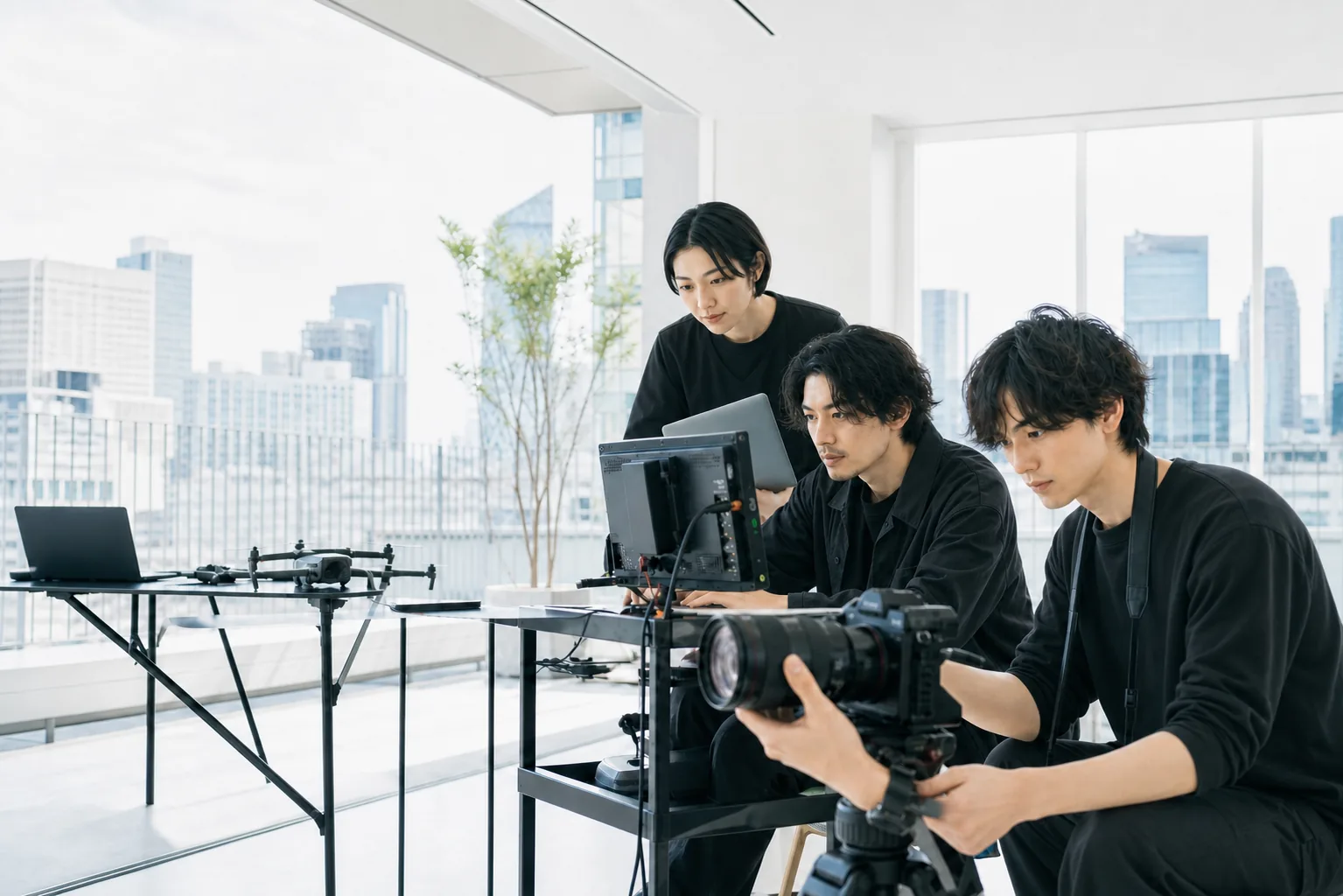 CREARCの制作チームが働くスタジオ
